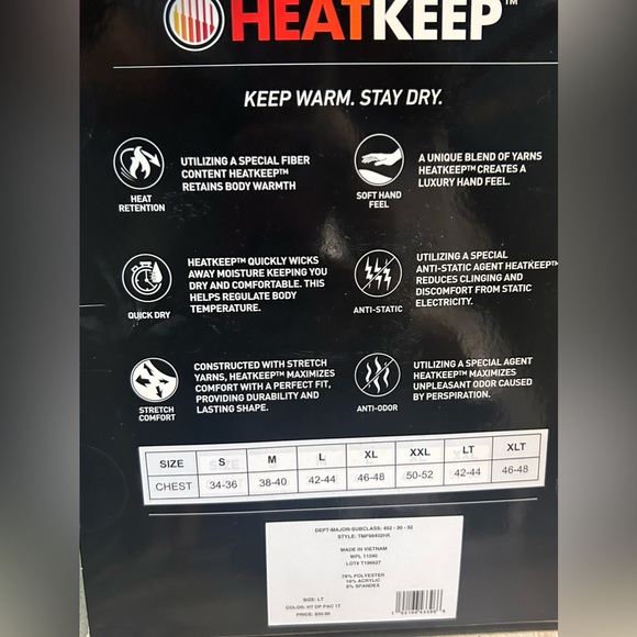 Heat Keep Midweight Base Layer Shirt - Picture 3 of 4